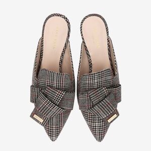 Cole Haan Women’s Plaid Ribbon Heel / Mules